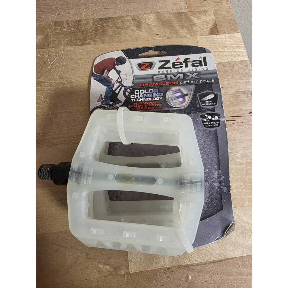 VTG NOS Zefal Platform Bike Pedals Pair BMX Chameleon Color Changing 80's 90's